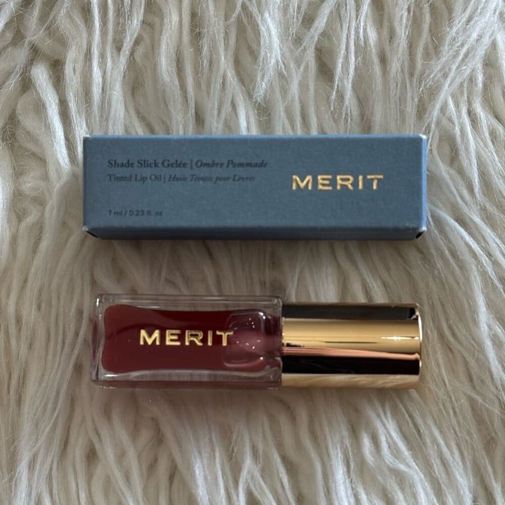 Merit Shade Slick Hydrating Tinted Lip Oil Mapleton